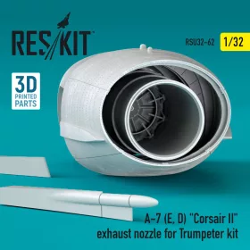   ResKit Models A-7 (E, D) Corsair II exhaust nozzle for Trumpeter kit - hajtómű-fúvócső