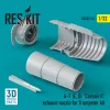 ResKit Models A-7 (E, D) Corsair II exhaust nozzle for Trumpeter kit - hajtómű-fúvócső