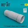 ResKit Models F-8 Crusader exhaust nozzle for Trumpeter kit (3D Printed) - hajtómű-fúvócső
