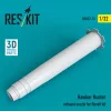 ResKit Models Hawker Hunter exhaust nozzle for Revell kit (3D Printed) - hajtómű-fúvócső