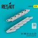 ResKit Models Bf-109E (E1,E3,E4,E7) exhaust for Trumpeter kit (3D Printed) - kipufogócsonkok