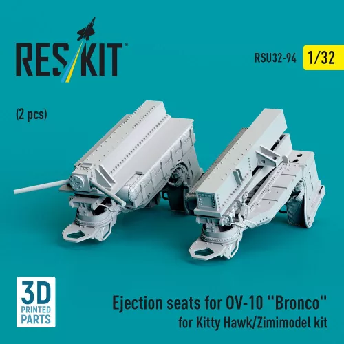 ResKit Models Ejection seats for OV-10 Bronco (2 pcs) for Kitty Hawk/Zimimodel kit (3D Printed) - katapultülések, 2 db