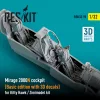ResKit Models Mirage 2000N – alap cockpitkészlet 3D matricákkal, Kitty Hawk / Zimi Model maketthez