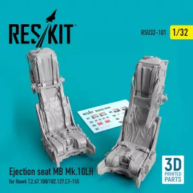   ResKit Models Ejection seat MB Mk.10LH for Hawk T.2,67,100/102,127,CT-155 (3D Printed) - Hawk T.2/67/100/102/127/CT-155 – MB Mk.10LH katapultülés