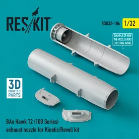   ResKit Models BAe Hawk T2 (100 Series) exhaust nozzle for Kinetic/Revell kit - hajtómű-fúvócső
