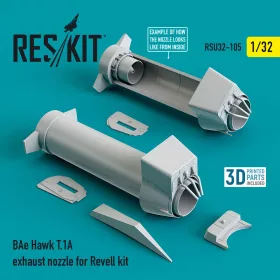   ResKit Models BAe Hawk T.1A exhaust nozzle for Revell kit - hajtómű-fúvócső