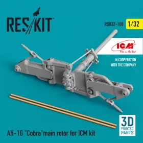   ResKit Models AH-1G Cobramain rotor for ICM kit (3D Printed) - főrotor