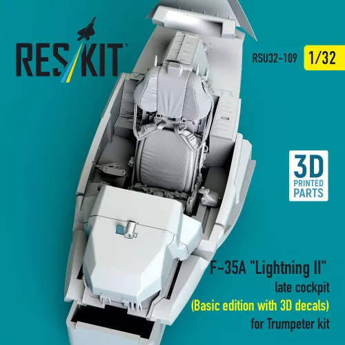 ResKit Models F-35A Lightning II késői – alap cockpitkészlet 3D matricákkal