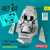 ResKit Models F-35A Lightning II late cockpit (Hyperdetailed edition) for Trumpeter kit (3D Printed) - részletes cockpitkészlet