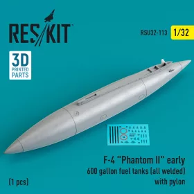   ResKit Models F-4 Phantom II korai – 600 gallonos póttartály pilonnal, hegesztett kivitel, 1 db