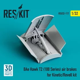   ResKit Models BAe Hawk T2 (100 Series) air brakes for Kinetic/Revell kit (3D Printed) - légfékek
