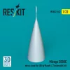ResKit Models Mirage 2000C nose cone for Kitty Hawk / Zimimodel kit (3D Printed) - orrkúp