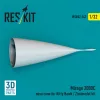 ResKit Models Mirage 2000C nose cone for Kitty Hawk / Zimimodel kit (3D Printed) - orrkúp