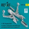 ResKit Models F-105 Thunderchief – légbeömlők, futómű, futóműaknák és terhelt állapotú kerekek