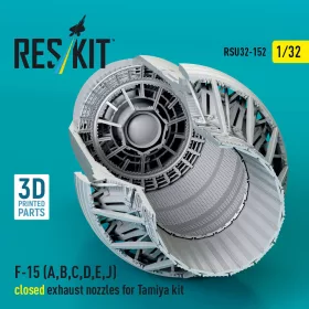   ResKit Models F-15 Eagle/Strike Eagle (A,B,C,D,E korai,J) F100-PW-220 zárt – hajtómű-fúvócsövek