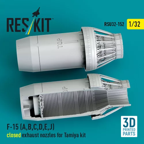 ResKit Models F-15 Eagle/Strike Eagle (A,B,C,D,E korai,J) F100-PW-220 zárt – hajtómű-fúvócsövek