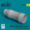 ResKit Models Mirage 2000 exhaust nozzle for Kitty Hawk / Zimimodel kit (3D Printed) - hajtómű-fúvócső