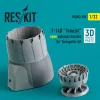 ResKit Models F-14D Tomcat open exhaust nozzles for Trumpeter kit (3D Printed) - F-14D Tomcat nyitott – hajtómű-fúvócsövek