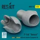 ResKit Models F-14A Tomcat open & closed exhaust nozzles Trumpeter kit (3D Printed) - F-14A Tomcat nyitott és zárt – hajtómű-fúvócsövek