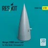 ResKit Models Mirage 2000D nose cone for Kitty Hawk / Zimimodel kit (3D Printed) - orrkúp
