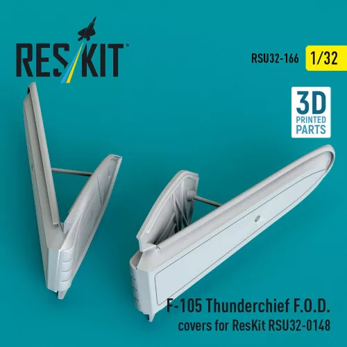 ResKit Models F-105 Thunderchief F.O.D. covers for ResKit RSU32-0148 (3D Printed) - FOD-védőburkolatok