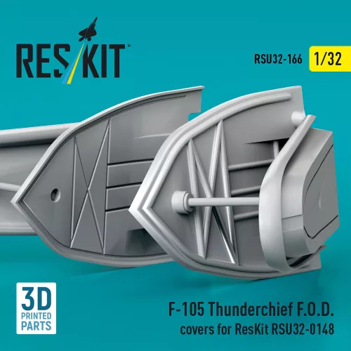 ResKit Models F-105 Thunderchief F.O.D. covers for ResKit RSU32-0148 (3D Printed) - FOD-védőburkolatok