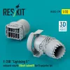 ResKit Models F-35B Lightning II exhaust nozzle (Short takeoff) for Trumpeter kit (3D printed) - hajtómű-fúvócső