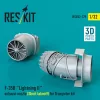 ResKit Models F-35B Lightning II exhaust nozzle (Short takeoff) for Trumpeter kit (3D printed) - hajtómű-fúvócső