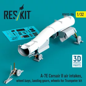   ResKit Models A-7E Corsair II – légbeömlők, futóműaknák, futómű és kerekek