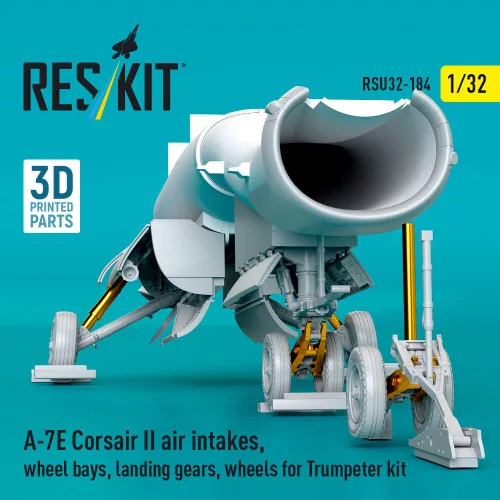 ResKit Models A-7E Corsair II – légbeömlők, futóműaknák, futómű és kerekek