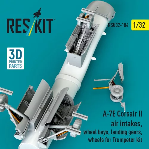 ResKit Models A-7E Corsair II – légbeömlők, futóműaknák, futómű és kerekek