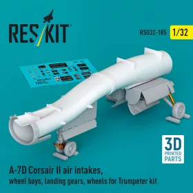   ResKit Models A-7D Corsair II – légbeömlők, futóműaknák, futómű és kerekek
