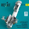 ResKit Models A-7D Corsair II – légbeömlők, futóműaknák, futómű és kerekek