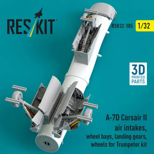 ResKit Models A-7D Corsair II – légbeömlők, futóműaknák, futómű és kerekek