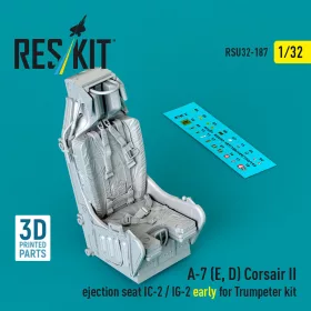   ResKit Models A-7 (E, D) Corsair II ejection seat IC-2 / IG-2 early for Trumpeter kit (3D Printed) - katapultülés