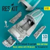 ResKit Models A-7E Corsair II késői – alap cockpitkészlet 3D matricákkal