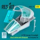 ResKit Models A-7D Corsair II cockpit (Basic edition with 3D decals) for Trumpeter kit (3D Printed) - alap cockpitkészlet 3D matricákkal