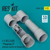 ResKit Models F-4 (B, C, D, N) Phantom II exhaust nozzles for Tamiya kit (3d Printed) - hajtómű-fúvócsövek