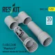 ResKit Models F-4 (B, C, D, N) Phantom II exhaust nozzles for Tamiya kit (3d Printed) - hajtómű-fúvócsövek