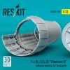 ResKit Models F-4 (E, J, F, G, S) Phantom II exhaust nozzles for Tamiya kit (3D Printed) - hajtómű-fúvócsövek