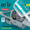 ResKit Models F-105D Thunderchief cockpit (Hyperdetailed edition) for Trumpeter kit (3D Printed) - részletes cockpitkészlet