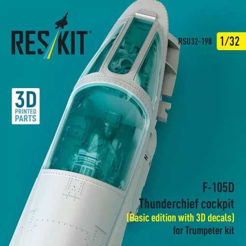 ResKit Models F-105D Thunderchief – alap cockpitkészlet 3D matricákkal