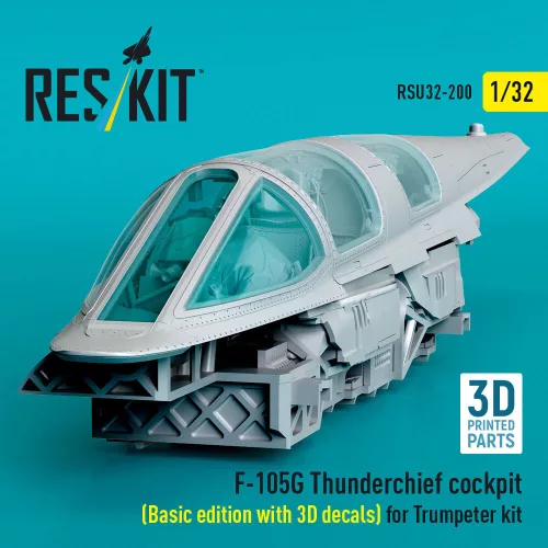 ResKit Models F-105G Thunderchief – alap cockpitkészlet 3D matricákkal