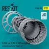 ResKit Models F-104 (A, C, D, J, G) Starfighter exhaust nozzle for Italeri kit (3D Printed) - hajtómű-fúvócső