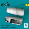 ResKit Models Su-27 Flanker exhaust nozzles for Trumpeter kit (3D Printed) - hajtómű-fúvócsövek