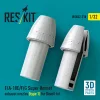 ResKit Models F/A-18E/F/G Super Hornet exhaust nozzles (type 1) for Revell kit (3D Printed) - hajtómű-fúvócsövek