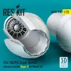 ResKit Models F/A-18E/F/G Super Hornet exhaust nozzles (type 1) for Revell kit (3D Printed) - hajtómű-fúvócsövek