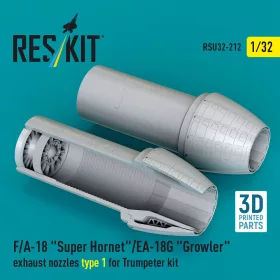   ResKit Models F/A-18 Super Hornet/EA-18G Growler – 1. típusú hajtómű-fúvócsövek