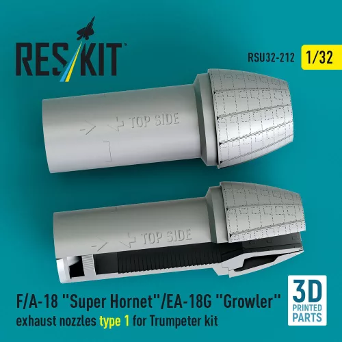 ResKit Models F/A-18 Super Hornet/EA-18G Growler – 1. típusú hajtómű-fúvócsövek