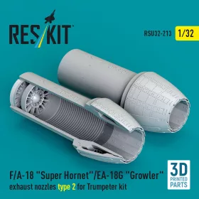   ResKit Models F/A-18 Super Hornet/EA-18G Growler – 2. típusú hajtómű-fúvócsövek